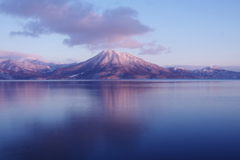 朝日の恵庭岳