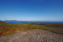 紅葉の山