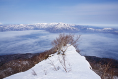 霧の支笏湖