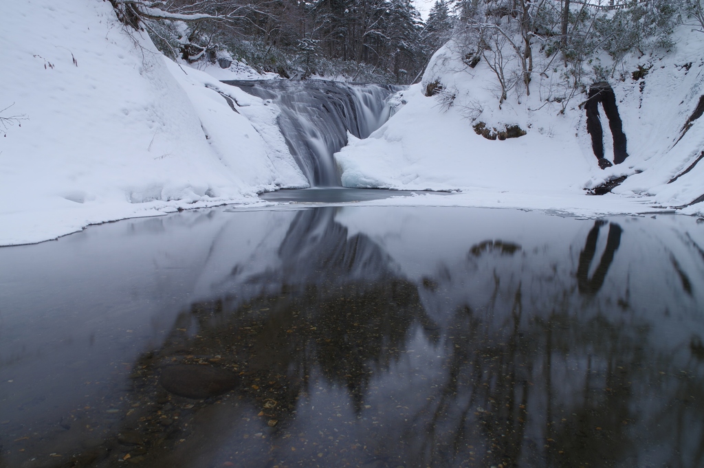 恵庭　白扇の滝