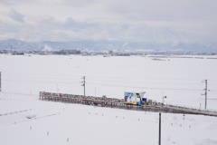 冬の田んぼアート駅