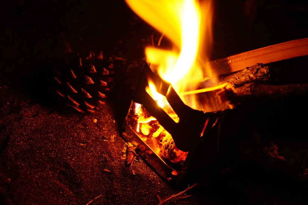 焚き火