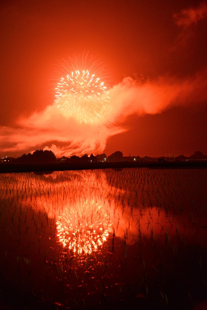 田舎の花火大会