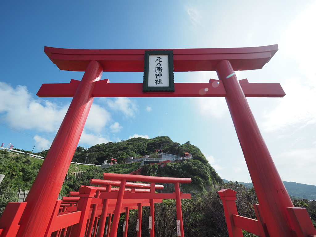 鳥居と太陽