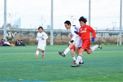 勝敗を決める一撃　少年サッカーより