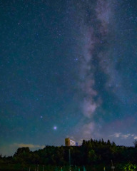 モヤヒルズ駐車場にて星空撮影