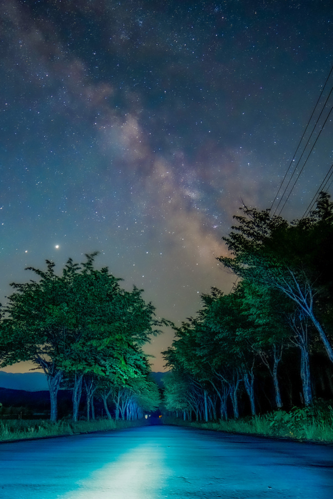 岩木山にて星空撮影②