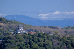 名勝木曽川展望台より