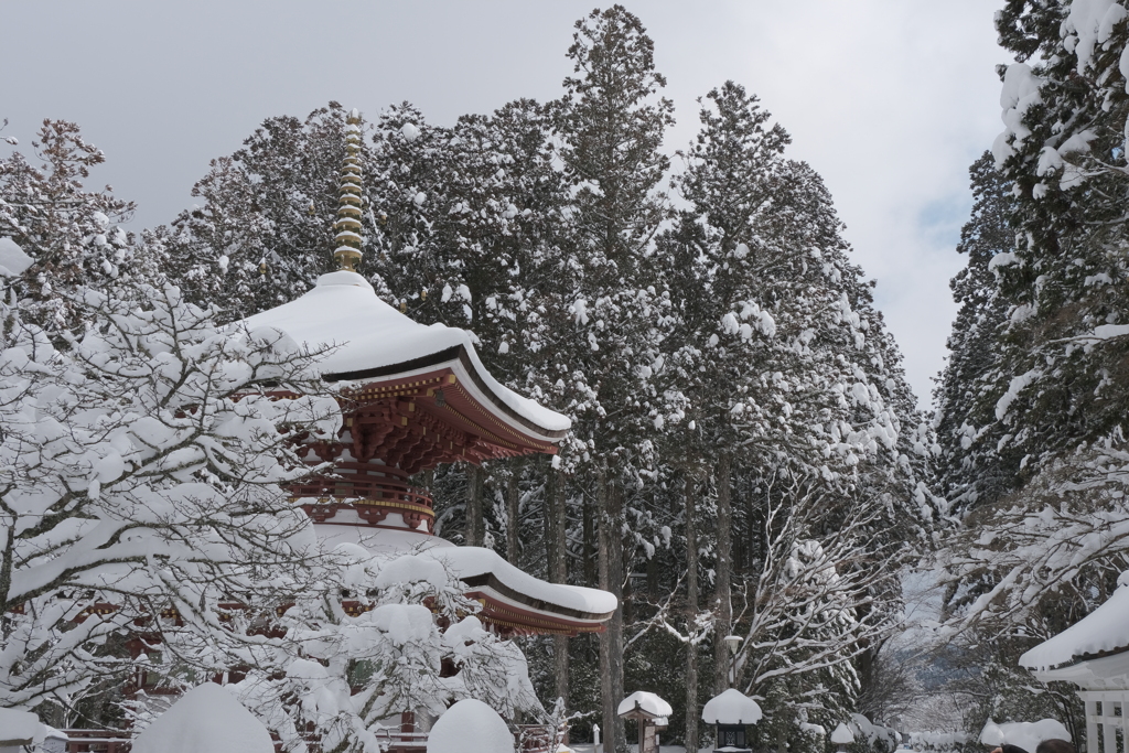 雪の高野山