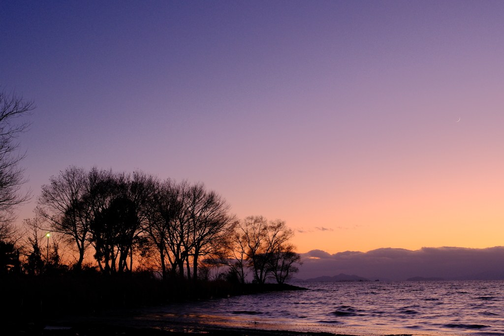 湖北の夕暮れ