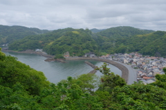 浜田城本丸からの景色