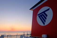 フェリーの夕暮れ