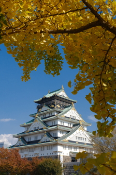 大阪城は黄色が似合うか