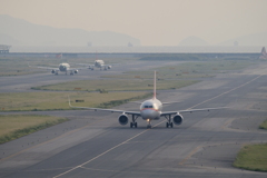関西国際空港の飛行機