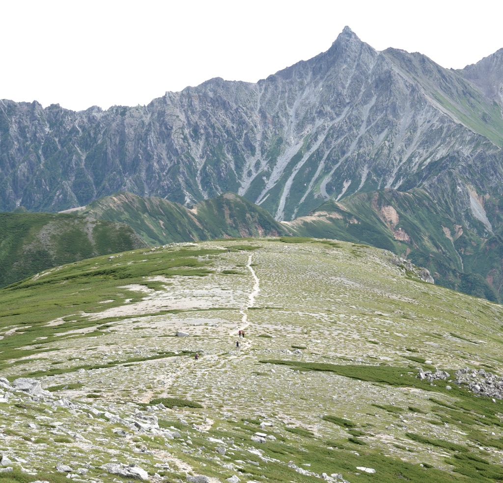 槍ヶ岳を望む aug. 2018