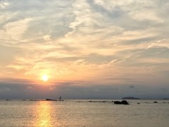 日本海の夕日　備海辰典