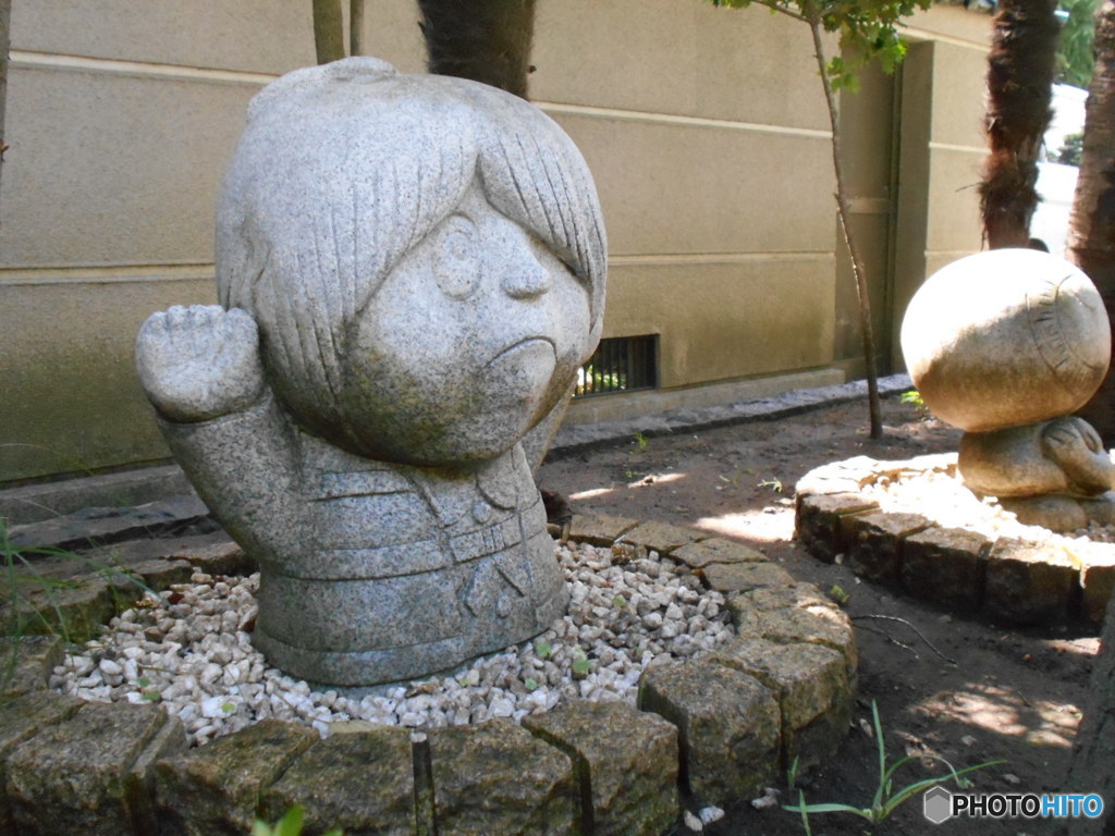 浅草寺の鬼太郎親子