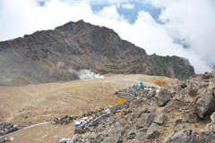 噴気孔から火山ガス
