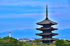 八坂の塔と京都タワー