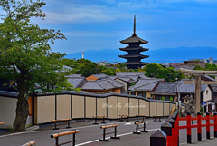 八坂の塔と京都タワー