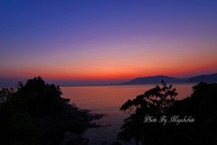 栗田湾の朝景