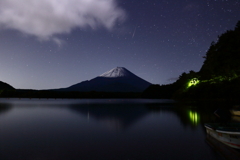 流れ星富士山へ！