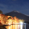 山中湖紅葉祭りライトアップ