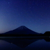精進湖、夜明け前の静寂