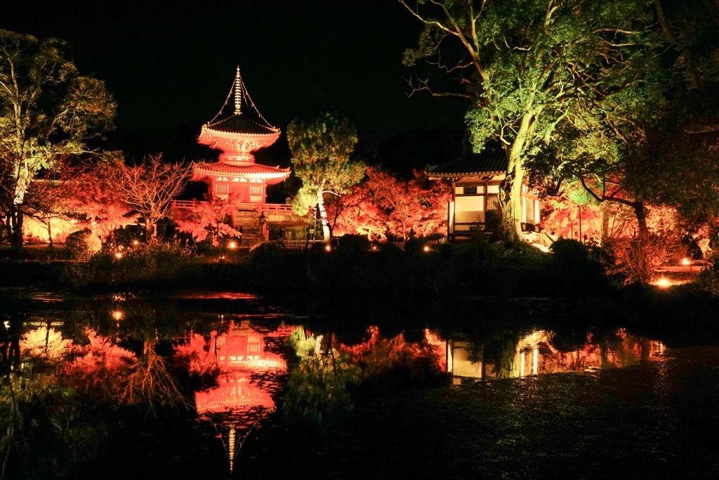 真紅の水鏡