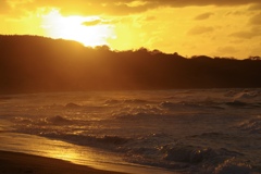 日本海の夕景