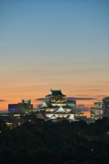 祭りを彩る、なにわの夏夕景