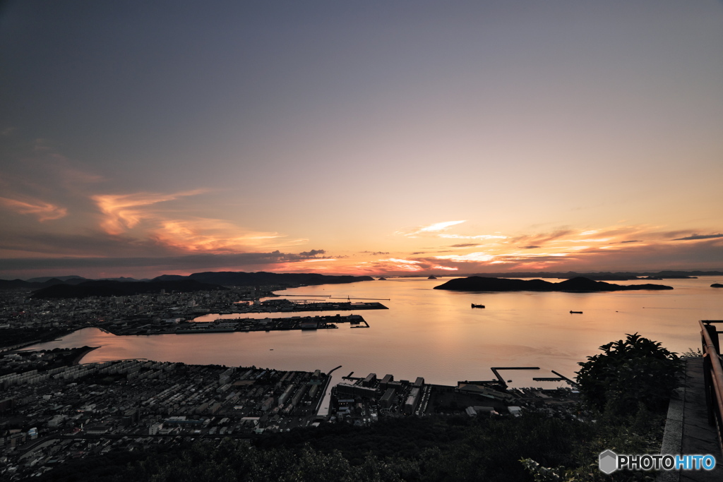 夕景　屋島展望台