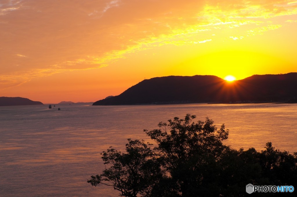 瀬戸内の夕焼け