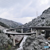 雪のループ橋
