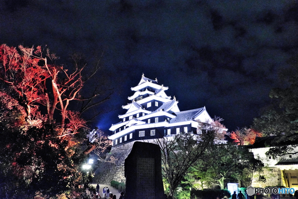 岡山城ライトアップ