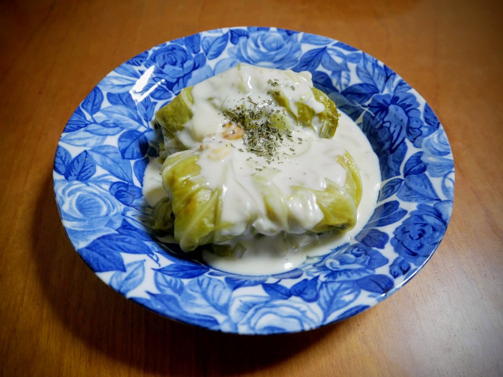 今夜はロールキャベツでした