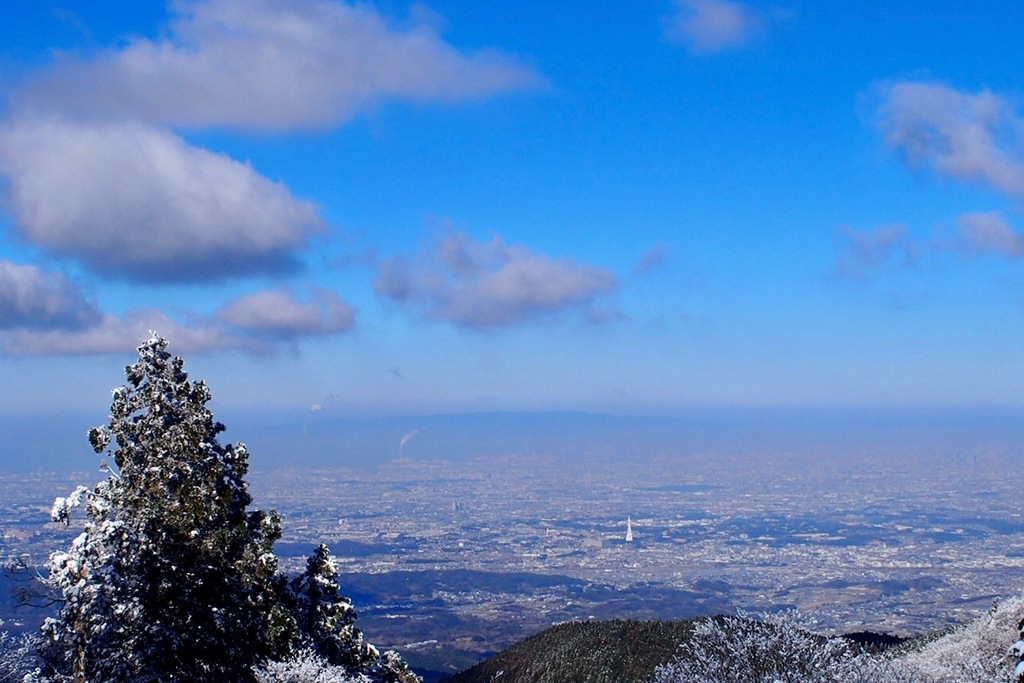 金剛山山頂から