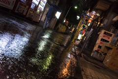 雨の日の花火