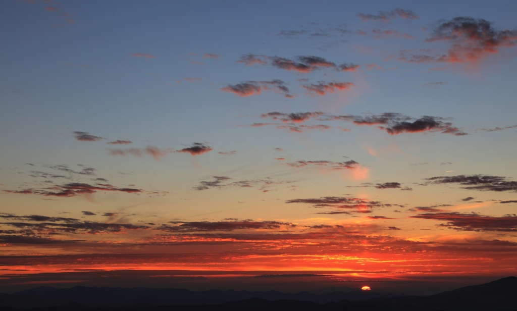 八幡平からの夕日