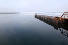 春　十和田湖の朝　