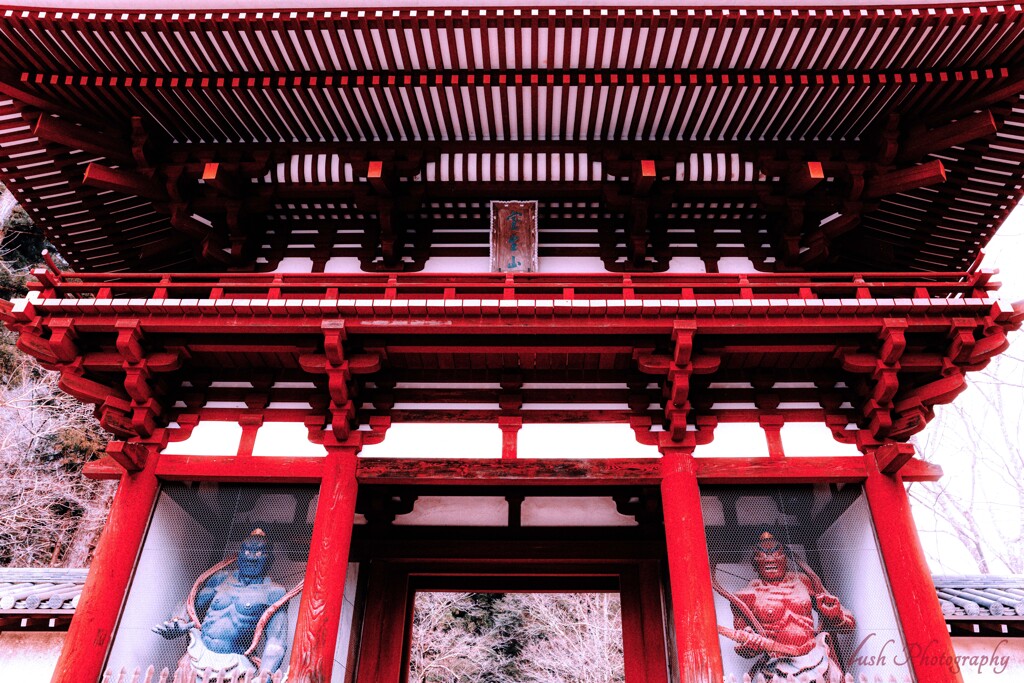 室生寺　仁王門・・・
