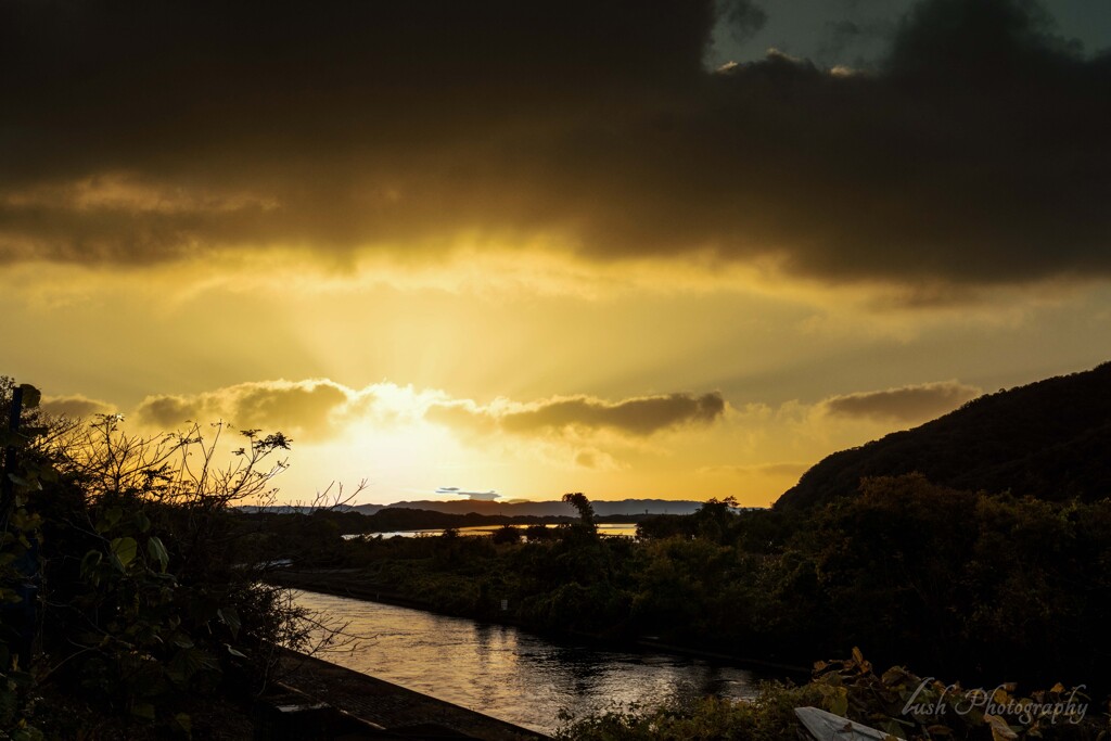 犬山市の夕暮れ・・・