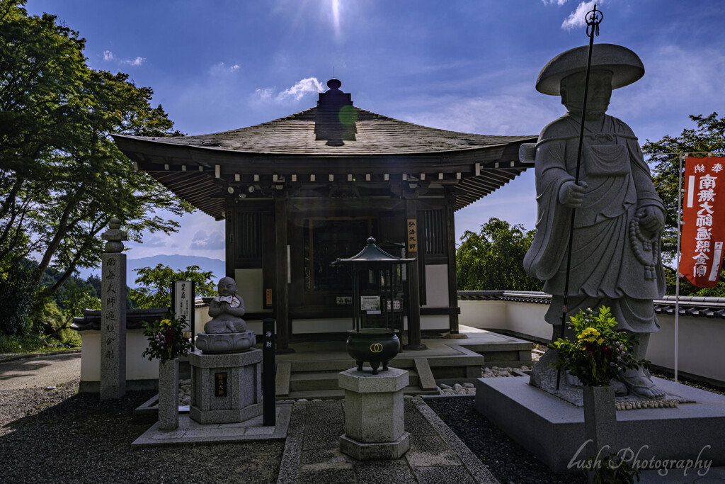 明日香村　岡寺　修行大師像