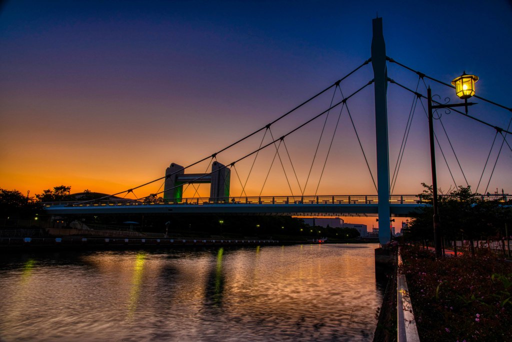 堀川　夕景・・・・