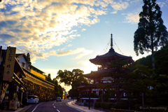 高野山の夕景・・・