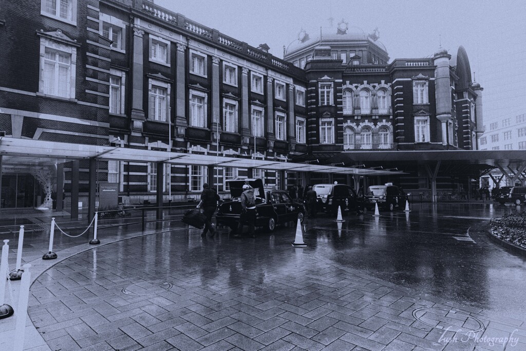 Rainy Tokyo Station