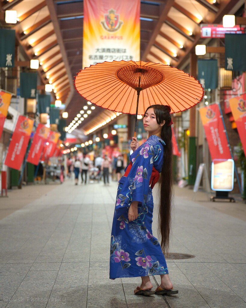 大須通商店街にて・・・