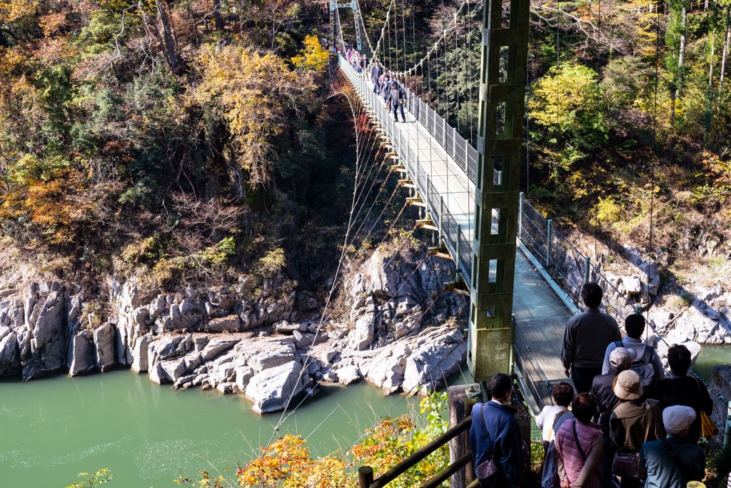 天竜峡　つつじ橋