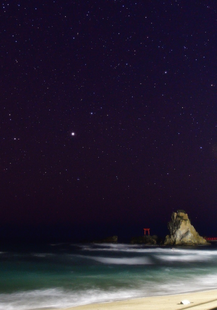 夜の波立海岸①