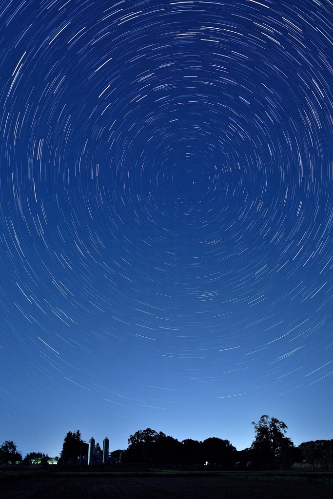 牧場の星空